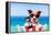 Summer Selfie Dog-Javier Brosch-Framed Premier Image Canvas