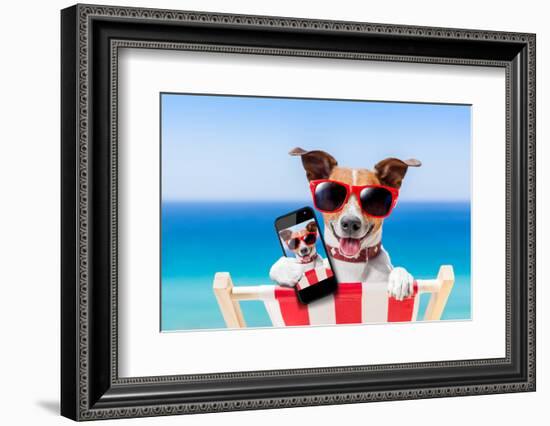 Summer Selfie Dog-Javier Brosch-Framed Photographic Print