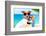 Summer Selfie Dog-Javier Brosch-Framed Photographic Print