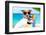 Summer Selfie Dog-Javier Brosch-Framed Photographic Print