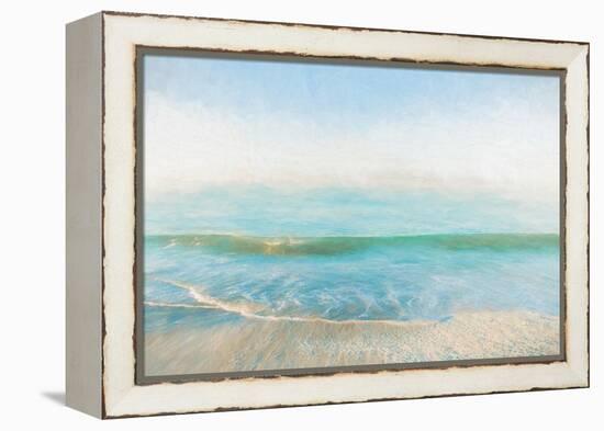 Summer Shore-Mary Lou Johnson-Framed Stretched Canvas