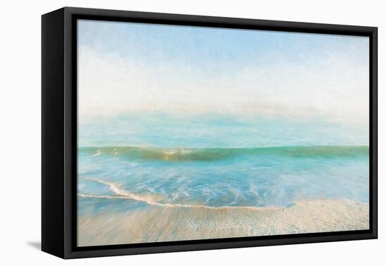 Summer Shore-Mary Lou Johnson-Framed Stretched Canvas