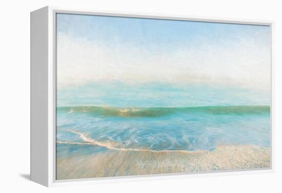 Summer Shore-Mary Lou Johnson-Framed Stretched Canvas