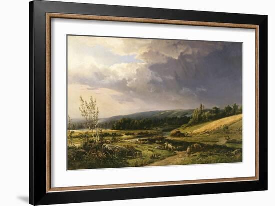 Summer Showers-William Keith-Framed Art Print