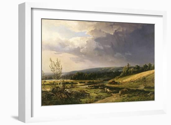 Summer Showers-William Keith-Framed Art Print