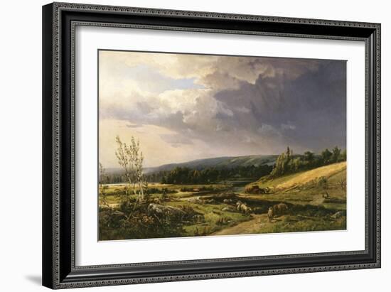 Summer Showers-William Keith-Framed Art Print