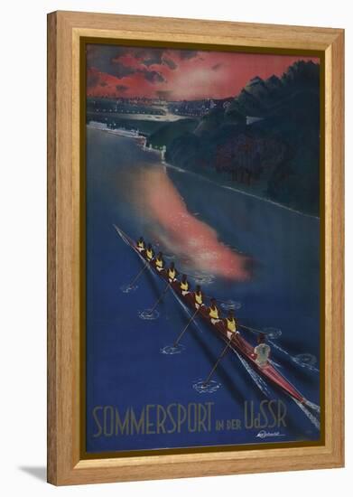 Summer Sport in the USSR (Poster of the Intourist Compan), 1939-null-Framed Premier Image Canvas