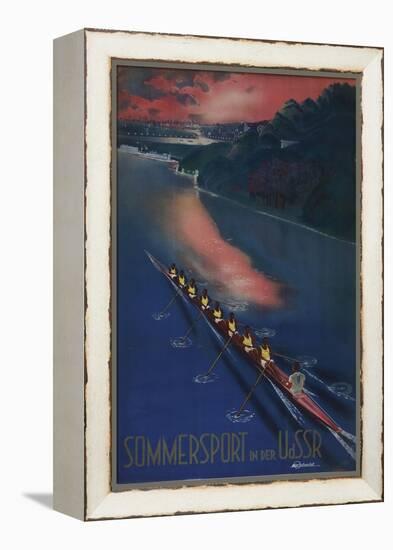 Summer Sport in the USSR (Poster of the Intourist Compan), 1939-null-Framed Premier Image Canvas