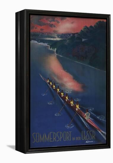 Summer Sport in the USSR (Poster of the Intourist Compan), 1939-null-Framed Premier Image Canvas