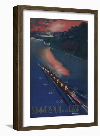 Summer Sport in the USSR (Poster of the Intourist Compan), 1939-null-Framed Giclee Print