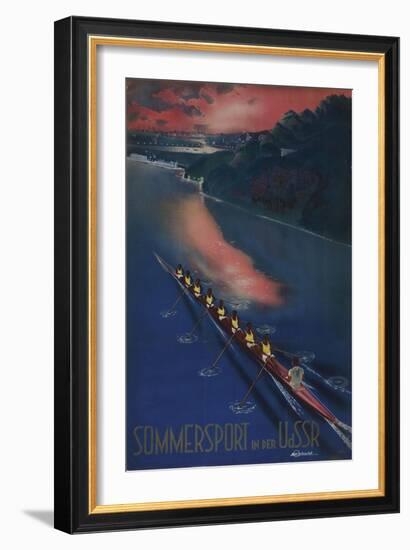 Summer Sport in the USSR (Poster of the Intourist Compan), 1939-null-Framed Giclee Print