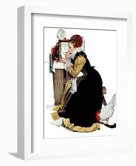 "Summer stock", August 5,1939-Norman Rockwell-Framed Giclee Print