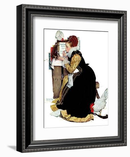 "Summer stock", August 5,1939-Norman Rockwell-Framed Giclee Print