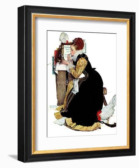 "Summer stock", August 5,1939-Norman Rockwell-Framed Giclee Print