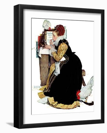 "Summer stock", August 5,1939-Norman Rockwell-Framed Giclee Print