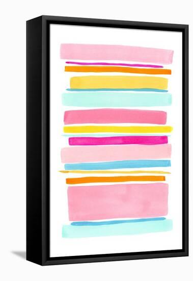 Summer Stripes I-Nikki Galapon-Framed Stretched Canvas