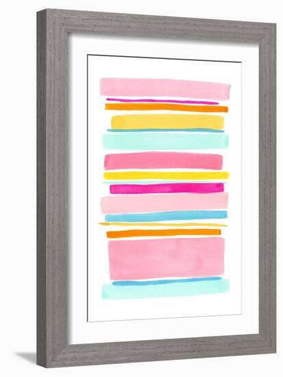 Summer Stripes I-Nikki Galapon-Framed Art Print