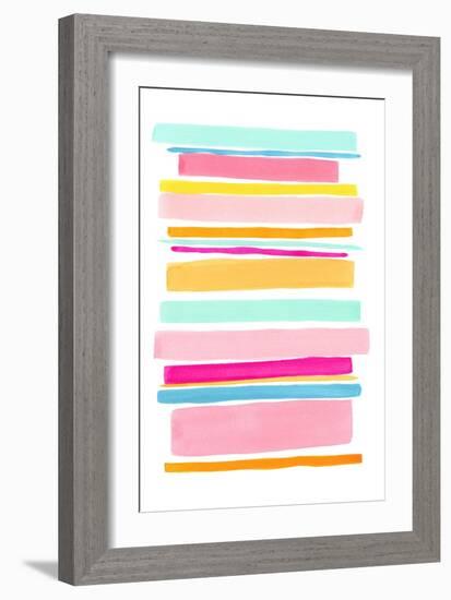 Summer Stripes II-Nikki Galapon-Framed Art Print