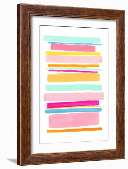 Summer Stripes II-Nikki Galapon-Framed Art Print