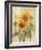 Summer Sunflowers I on Barn Board-Albena Hristova-Framed Art Print