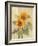 Summer Sunflowers I on Barn Board-Albena Hristova-Framed Art Print