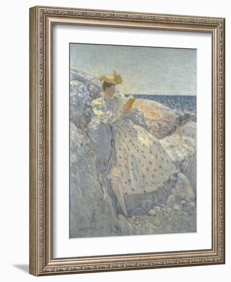 Summer Sunlight (Isles of Shoals)-Childe Hassam-Framed Giclee Print