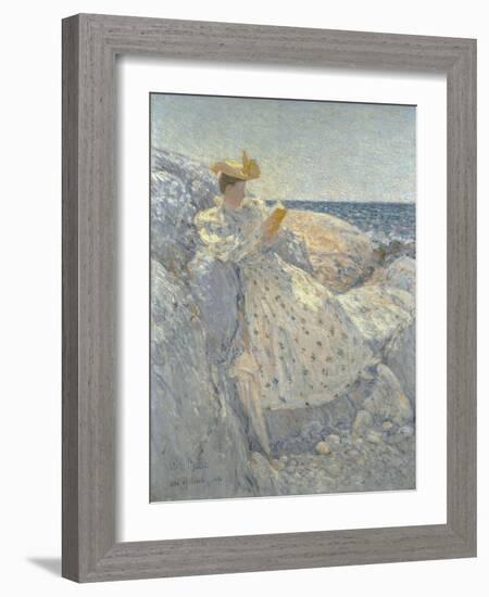 Summer Sunlight (Isles of Shoals)-Childe Hassam-Framed Giclee Print