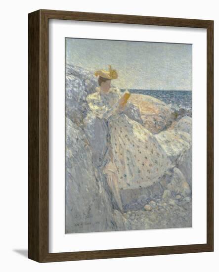 Summer Sunlight (Isles of Shoals)-Childe Hassam-Framed Giclee Print