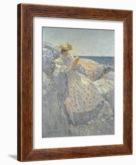 Summer Sunlight (Isles of Shoals)-Childe Hassam-Framed Giclee Print