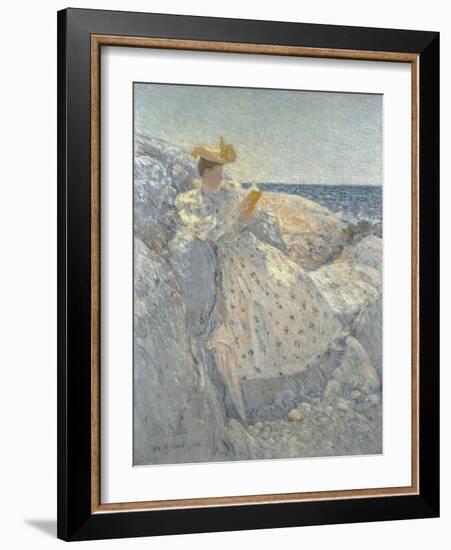 Summer Sunlight (Isles of Shoals)-Childe Hassam-Framed Giclee Print