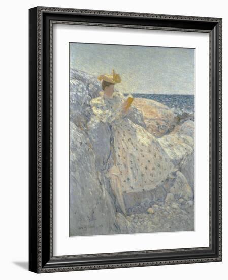 Summer Sunlight (Isles of Shoals)-Childe Hassam-Framed Giclee Print