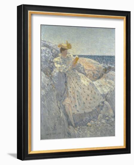 Summer Sunlight (Isles of Shoals)-Childe Hassam-Framed Giclee Print