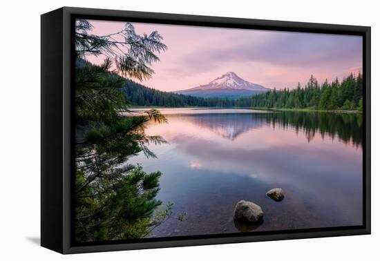 Summer Sunset at Mount Hood-Vincent James-Framed Premier Image Canvas