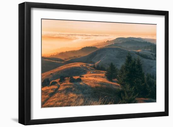 Summer Sunset at Ridgecrest Mount Tamalpais, Northern California-Vincent James-Framed Photographic Print