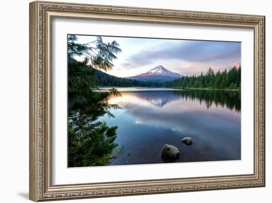 Summer Sunset at Trillium Lake, Oregon-Vincent James-Framed Photographic Print