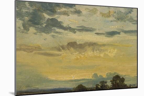 Summer Sunset-John Constable-Mounted Giclee Print