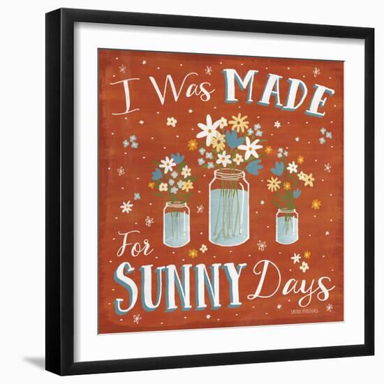 Summer Sunshine VII-Laura Marshall-Framed Art Print