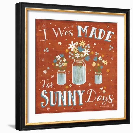 Summer Sunshine VII-Laura Marshall-Framed Art Print