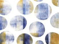 Blue and Gold Circles-Summer Tali Hilty-Giclee Print