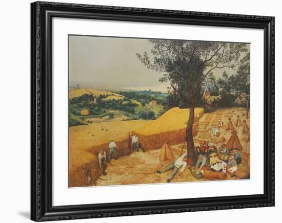 Summer, The Harvesters-Pieter Bruegel the Elder-Framed Collectable Print