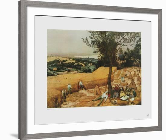 Summer, The Harvesters-Pieter Bruegel the Elder-Framed Collectable Print