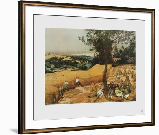 Summer, The Harvesters-Pieter Bruegel the Elder-Framed Collectable Print