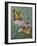 Summer Tiger Forget Me Nots-Jeffrey Hoff-Framed Giclee Print