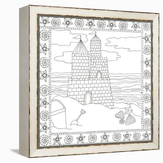 Summer Time Castle-Pam Varacek-Framed Stretched Canvas