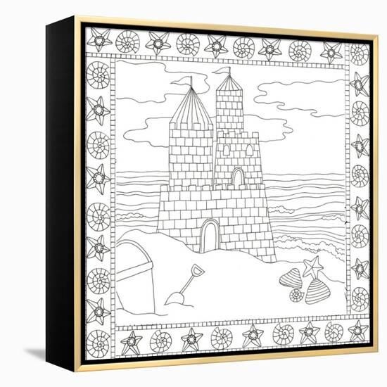 Summer Time Castle-Pam Varacek-Framed Stretched Canvas