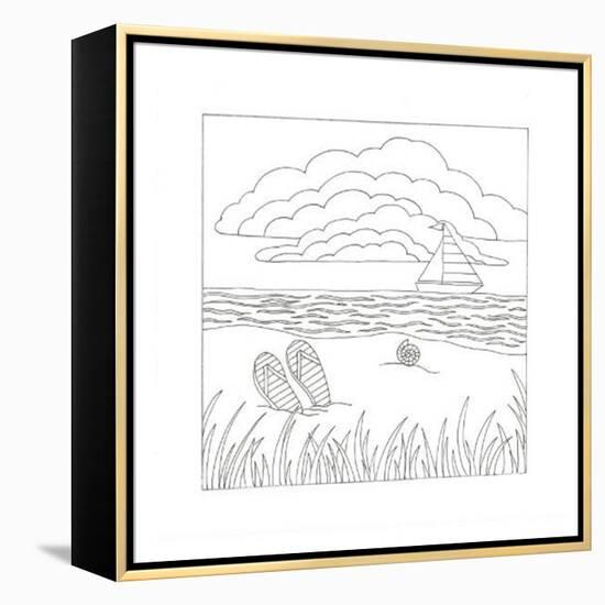 Summer Time Fun-Pam Varacek-Framed Stretched Canvas