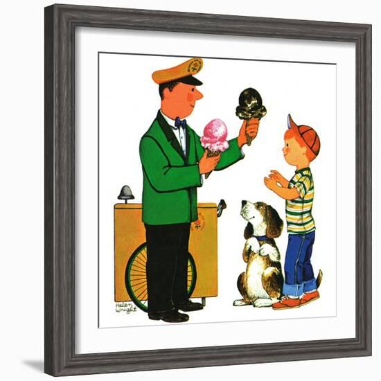 Summer Treat - Jack and Jill, July 1962-Helen Wright-Framed Giclee Print