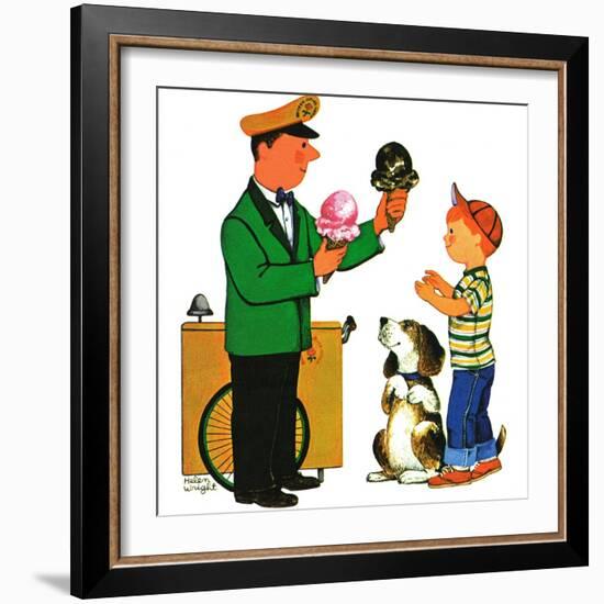 Summer Treat - Jack and Jill, July 1962-Helen Wright-Framed Giclee Print