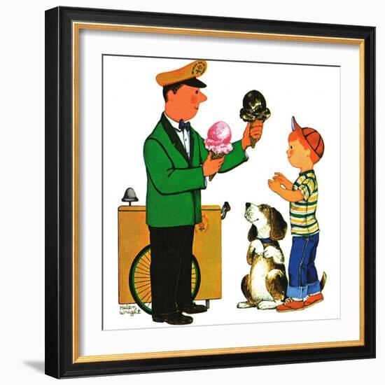 Summer Treat - Jack and Jill, July 1962-Helen Wright-Framed Giclee Print