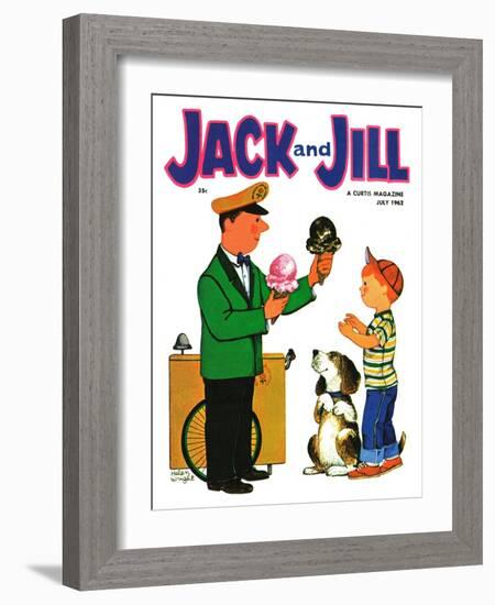 Summer Treat - Jack and Jill, July 1962-Helen Wright-Framed Giclee Print